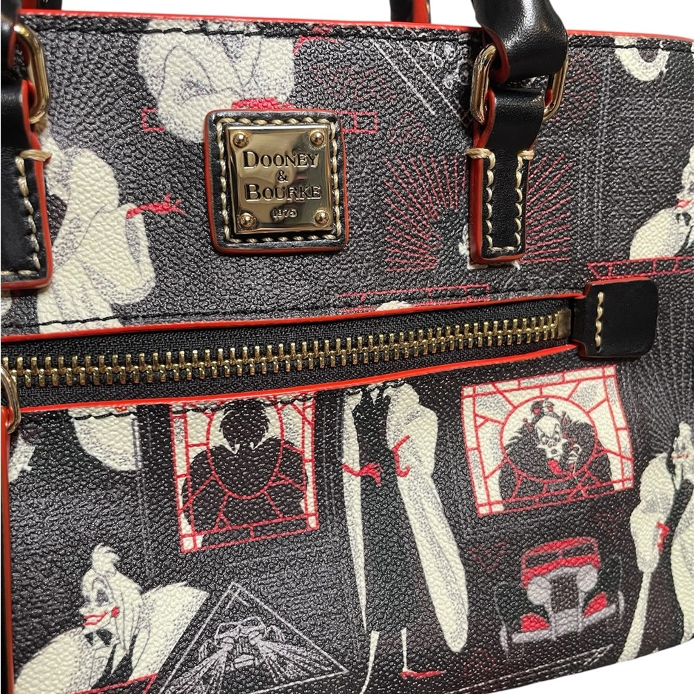 Dooney & Bourke Disney 101 Dalmatians Cruella de Vil 2-Way Crossbody Handbag - Picture 3 of 16